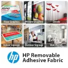 HP removable adhesive fabric